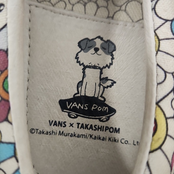 Vans Takashi Murakami Rare Takashipom  Floral Slip-On Sneakers Womens 5 Mens 3.5 - Picture 6 of 9